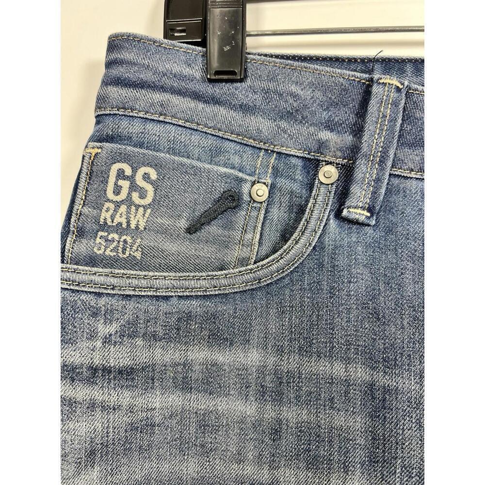 G-Star Raw Jeans Attacc Slim Straight Button Fly 31x32 Pants Blue Denim - Picture 4 of 9
